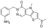 6-[(3-aMinophenyl)Methyl]-4,6-dihydro-4-Methyl-2-(Methylsulfinyl)-5H-Thieno[2',3':4,5]pyrrolo[2,3-d]pyridazin-5-one CAS#: 1221186-53-3