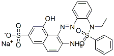 6-Amino-5-[[2-[ethyl(phenylsulfonyl)amino]phenyl]azo]-4-hydroxy-2-naphthalenesulfonic acid sodium salt CAS#: 72207-99-9