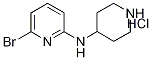 (6-BroMo-pyridin-2-yl)-piperidin-4-yl-aMine hydrochloride, 98+% C10H15ClBrN3, 分子量 292.61 CAS#: 1185315-52-9