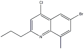 6-Bromo-4-chloro-8-methyl-2-propylquinoline CAS#: 1153003-00-9