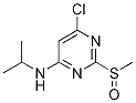 (6-Chloro-2-methanesulfinyl-pyrimidin-4-yl)-isopropyl-amine CAS#: 1289386-63-5