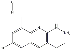 6-Chloro-3-ethyl-2-hydrazino-8-methylquinoline hydrochloride CAS#: 1170624-63-1