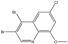 6-Chloro-3,4-dibromo-8-methoxyquinoline CAS#: 1211728-62-9