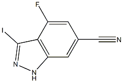 6-Cyano-4-fluoro-3-iodo (1H)indazole CAS#: 1082041-46-0