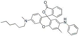 6'-[Methyl(hexyl)amino]-3'-methyl-2'-(phenylamino)spiro[isobenzofuran-1(3H),9'-[9H]xanthen]-3-one CAS#: 70516-49-3