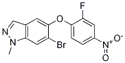 6-broMo-5-(2-fluoro-4-nitrophenoxy)-1-Methyl-1H-indazole CAS#: 1206800-24-9
