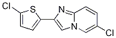 6-chloro-2-(5-chlorothiophen-2-yl)imidazo[1,2-a]pyridine CAS#: 1240348-33-7