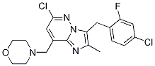 6-chloro-3-(4-chloro-2-fluorobenzyl)-2-Methyl-8-(Morpholin-4-ylMethyl)iMidazo[1,2-b]pyridazine CAS#: 1229236-85-4