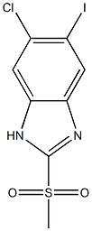 6-chloro-5-iodo-2-(Methylsulfonyl)-1H-benziMidazole CAS#: 1219741-19-1