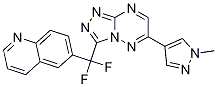 6-(difluoro(6-(1-Methyl-1H-pyrazol-4-yl)-[1,2,4]triazolo[4,3-b][1,2,4]triazin-3-yl)Methyl)quinoline CAS#: 1380344-62-6