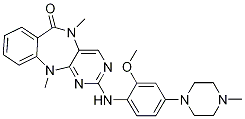 6H-PyriMido[4,5-b][1,4]benzodiazepin-6-one, 5,11-dihydro-2-[[2-Methoxy-4-(4-Methyl-1-piperazinyl)phenyl]aMino]-5,11-diMethyl- CAS#: 1234479-76-5