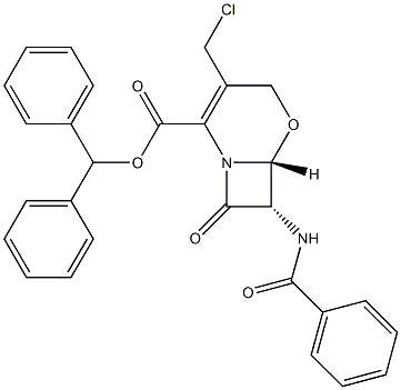 (6R,7S)-7-(BenzoylaMino)-3-(chloroMethyl)-8-oxo-5-oxa-1-azabicyclo[4.2.0]oct-2-ene-2-carboxylic Acid DiphenylMethyl Ester CAS#: 1353648-24-4