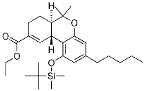 (6aR,10aR)-1-[[(1,1-DiMethylethyl)diMethylsilyl]oxy]-6a,7,8,10a-tetrahydro-6,6-diMethyl-3-pentyl-6H-dibenzo[b,d]pyran-9-carboxylic Acid Ethyl Ester CAS#: 1262438-66-3