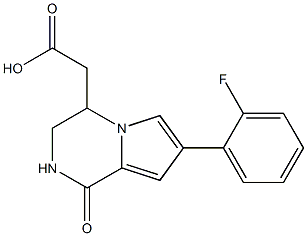 [7-(2-FLUOROPHENYL)-1-OXO-1,2,3,4-TETRAHYDROPYRROLO[1,2-A]PYRAZIN-4-YL]ACETIC CAS#: 1170575-17-3