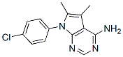 7-(4-CHLOROPHENYL)-5,6-DIMETHYL-7H-PYRROLO[2,3-D]PYRIMIDIN-4-AMINE CAS#: 72578-33-7
