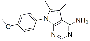 7-(4-METHOXYPHENYL)-5,6-DIMETHYL-7H-PYRROLO[2,3-D]PYRIMIDIN-4-AMINE CAS#: 72578-37-1