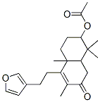7-Acetoxy-4-[2-(3-furyl)ethyl]-4a,5,6,7,8,8a-hexahydro-3,4a,8,8-tetramethylnaphthalen-2(1H)-one CAS#: 71641-12-8