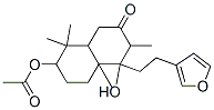 7-Acetyloxy-4-[2-(3-furanyl)ethyl]-3,4,4a,5,6,7,8,8a-octahydro-4-hydroxy-3,4a,8,8-tetramethyl-2(1H)-naphthalenone CAS#: 71641-26-4