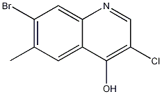 7-Bromo-3-chloro-4-hydroxy-6-methylquinoline CAS#: 1204811-46-0