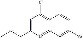 7-Bromo-4-chloro-8-methyl-2-propylquinoline CAS#: 1189105-50-7