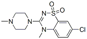 7-Chloro-4-methyl-3-(4-methyl-1-piperazinyl)-4H-1,2,4-benzothiadiazine 1,1-dioxide CAS#: 70443-35-5
