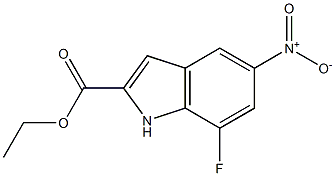 7-Fluoro-5-nitro-1H-indole-2-carboxylic acid ethyl ester CAS#: 1167055-36-8