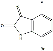 7-bromo-4-fluoroindoline-2,3-dione CAS#: 1245648-36-5