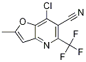 7-chloro-2-Methyl-5-(trifluoroMethyl)furo[3,2-b]pyridine-6-carbonitrile CAS#: 1268521-76-1