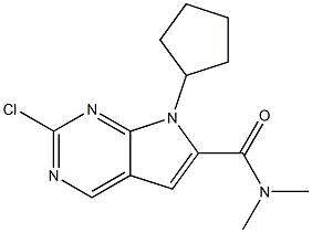 7H-Pyrrolo[2,3-d]pyriMidine-6-carboxaMide, 2-chloro-7-cyclopentyl-N,N-diMethyl- CAS#: 1211443-61-6