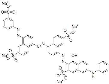 8-[[1-hydroxy-6-(phenylamino)-3-sulpho-2-naphthyl]azo]-5-[[6-sulpho-4-[(3-sulphophenyl)azo]-1-naphthyl]azo]naphthalene-2-sulphonic acid, sodium salt CAS#: 72245-52-4