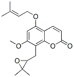 (+)-8-[[3,3-Dimethyloxiran-2-yl]methyl]-7-methoxy-5-[(3-methyl-2-butenyl)oxy]-2H-1-benzopyran-2-one CAS#: 70610-00-3