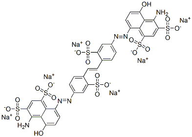 8,8'-[1,2-Ethenediylbis[(3-sulfo-4,1-phenylene)azo]]bis[4-amino-5-hydroxy-1,3-naphthalenedisulfonic acid]hexasodium salt CAS#: 71550-30-6