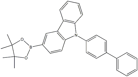 9H-Carbazole, 9-[1,1'-biphenyl]-4-yl-3-(4,4,5,5-tetraMethyl-1,3,2-dioxaborolan-2-yl)- CAS#: 1391729-66-0