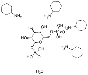 ALPHA-D-GLUCOSE 1,6-DIPHOSPHATE CYCLOHEXYLAMMONIUM SALT, HYDRATE CAS#: 71662-13-0
