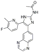 AcetaMide, N-[5-(5-fluoro-6-Methyl-2-pyridinyl)-4-(6-quinoxalinyl)-1H-iMidazol-2-yl]- CAS#: 1132610-45-7