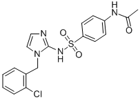 Acetamide, N-(4-(((1-((2-chlorophenyl)methyl)-1H-imidazol-2-yl)amino)s ulfonyl)phenyl)- CAS#: 71795-46-5
