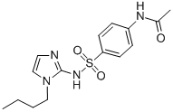 Acetamide, N-(4-(((1-butyl-1H-imidazol-2-yl)amino)sulfonyl)phenyl)- CAS#: 71795-41-0