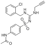 Acetamide, N-(4-((((((2-chlorophenyl)methyl)amino)(2-propynylamino)met hylene)amino)sulfonyl)phenyl)- CAS#: 71795-25-0