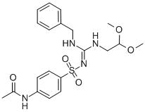 Acetamide, N-(4-(((((2,2-dimethoxyethyl)amino)(phenylmethylamino)methy lene)amino)sulfonyl)phenyl)- CAS#: 71795-28-3