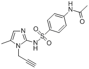 Acetamide, N-(4-(((5-methyl-1-(2-propynyl)-1H-imidazol-2-yl)amino)sulf onyl)phenyl)- CAS#: 71795-38-5