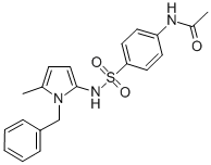 Acetamide, N-(4-(((5-methyl-1-(phenylmethyl)-1H-imidazol-2-yl)amino)su lfonyl)phenyl)- CAS#: 71795-33-0
