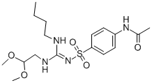 Acetamide, N-(4-((((butylamino)((2,2-dimethoxyethyl)amino)methylene)am ino)sulfonyl)phenyl)- CAS#: 71896-47-4