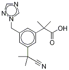 Anastrozole IMpurity (3-(1-Cyano-1-Methylethyl)-alfa,alfa-diMethyl-5-(1H-,1,2,4-triazole-1-ylMethyl)-benzeneacetic acid) CAS#: 1338800-82-0