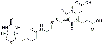 BIOTINYLAMIDOETHYL]-DITHIOMETHYLENEMALONIC ACID BIS(3-AMINOPROPIONIC ACID) CAS#: 1217630-39-1