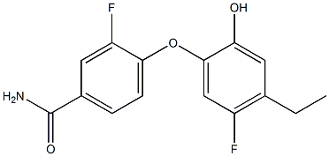 BenzaMide, 4-(4-ethyl-5-fluoro-2-hydroxyphenoxy)-3-fluoro- CAS#: 1269055-85-7