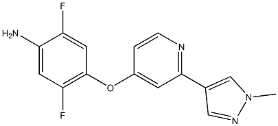 BenzenaMine, 2,5-difluoro-4-[[2-(1-Methyl-1H-pyrazol-4-yl)-4-pyridinyl]oxy]- CAS#: 1225278-35-2