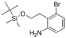 BenzenaMine, 3-broMo-2-[2-[[(1,1-diMethylethyl)diMethylsilyl]oxy]ethyl]- CAS#: 1227958-06-6