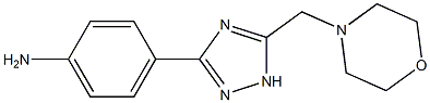 Benzenamine, 4-[5-(4-morpholinylmethyl)-1H-1,2,4-triazol-3-yl]- CAS#: 1263285-13-7