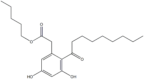 Benzeneaceticacid,3,5-dihydroxy-2-(1-oxononyl)-,pentylester CAS#: 1257228-26-4