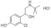 Benzenemethanol, 2-chloro-a-[[(1,1-dimethylethyl)amino]methyl]-4-hydroxy-, hydrochloride (1:1) CAS#: 71960-74-2
